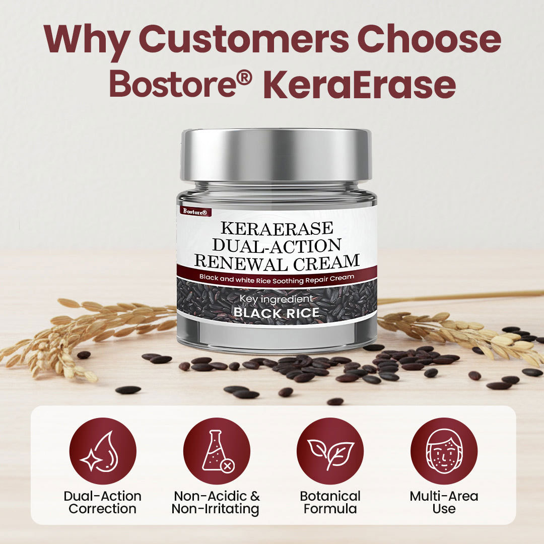 𝐎𝐟𝐟𝐢𝐜𝐢𝐚𝐥 𝐒𝐭𝐨𝐫𝐞 |Bostore® KeraErase Dual-Action Renewal Cream (Quick and painless removal of warts, moles, age spots, and skin tags with no side effects) 🎉