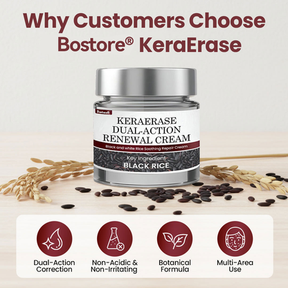 𝐎𝐟𝐟𝐢𝐜𝐢𝐚𝐥 𝐒𝐭𝐨𝐫𝐞 |Bostore® KeraErase Dual-Action Renewal Cream (Quick and painless removal of warts, moles, age spots, and skin tags with no side effects) 🎉