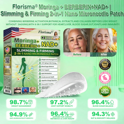 【𝐿𝑎𝑠𝑡 𝐷𝑎𝑦 𝑃𝑟𝑜𝑚𝑜𝑡𝑖𝑜𝑛 80% 𝑂𝐹𝐹】✅Florisma® 𝑀𝑜𝑟𝑖𝑛𝑔𝑎 · 𝐵𝑒𝑟𝑏𝑒𝑟𝑖𝑛𝑒 + 𝑁𝐴𝐷+2-𝑖𝑛-1 Slimming &Firming 𝑁𝑎𝑛𝑜 𝑀𝑖𝑐𝑟𝑜𝑛𝑒𝑒𝑑𝑙𝑒 𝑃𝑎𝑡𝑐ℎ✨𝟩 𝑃𝑎𝑡𝑐ℎ𝑒𝑠 𝑃𝑒𝑟 𝐵𝑜𝑥 · 𝑂𝑛𝑒-𝑊𝑒𝑒𝑘 𝑆𝑢𝑝𝑝𝑙𝑦