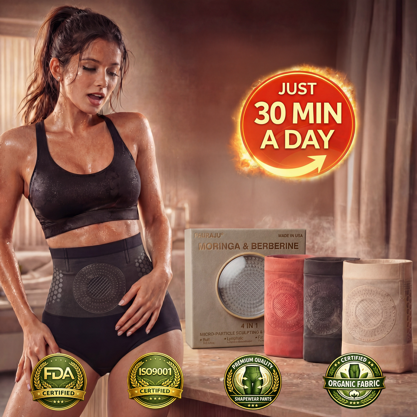 𝐎𝐟𝐟𝐢𝐜𝐢𝐚𝐥 𝐁𝐫𝐚𝐧𝐝 𝐒𝐭𝐨𝐫𝐞|⭐𝐏𝐀𝐔𝐑𝐀𝐉𝐔® 𝟐𝟎𝟐𝟔 𝐌𝐨𝐫𝐢𝐧𝐠𝐚 & 𝐁𝐞𝐫𝐛𝐞𝐫𝐢𝐧𝐞 𝟒-𝐈𝐧-𝟏 𝐌𝐢𝐜𝐫𝐨-𝐏𝐚𝐫𝐭𝐢𝐜𝐥𝐞 𝐒𝐜𝐮𝐥𝐩𝐭𝐢𝐧𝐠 & 𝐅𝐚𝐭-𝐁𝐮𝐫𝐧 𝐒𝐡𝐨𝐫𝐭𝐬🩹
