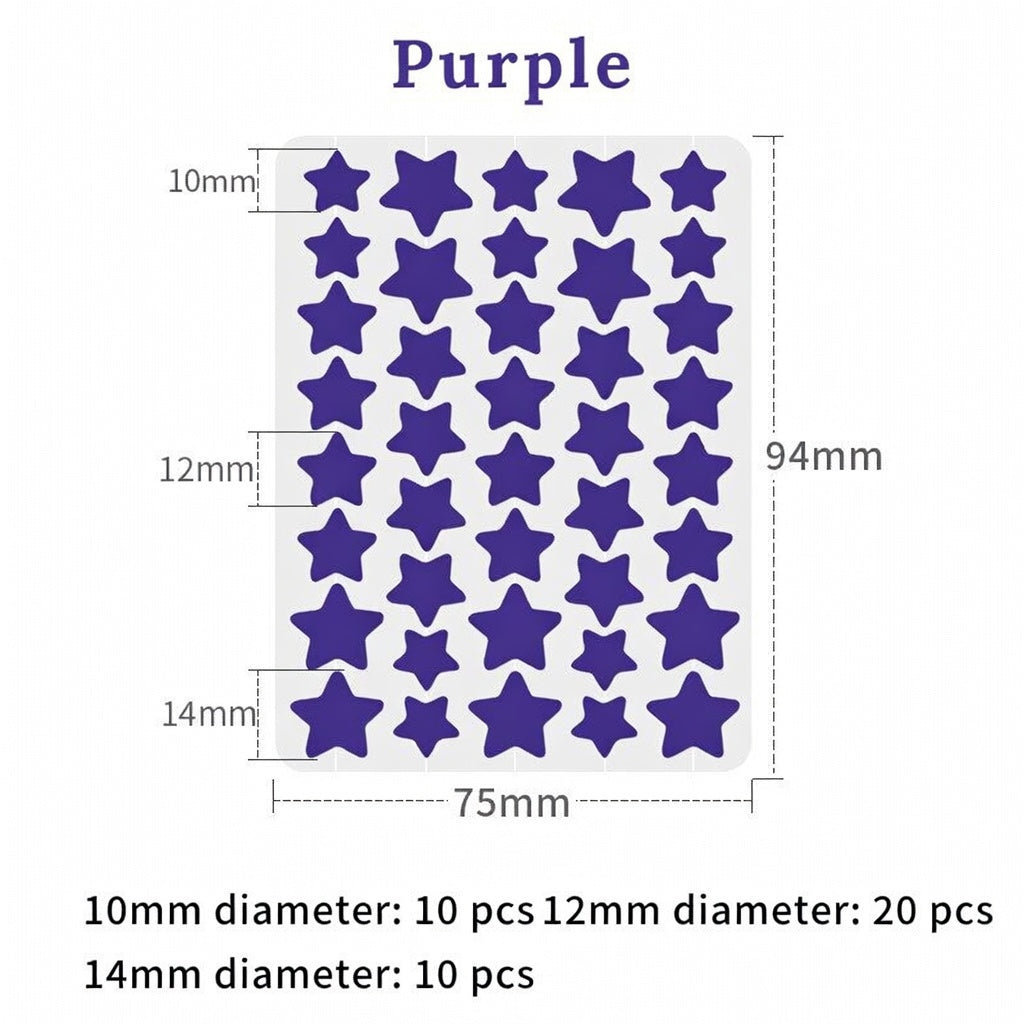 🌟Bostore® Star Pimple Patches: 2-in-1 Microneedle & Hydrocolloid Zit Stickers (6 Colors)