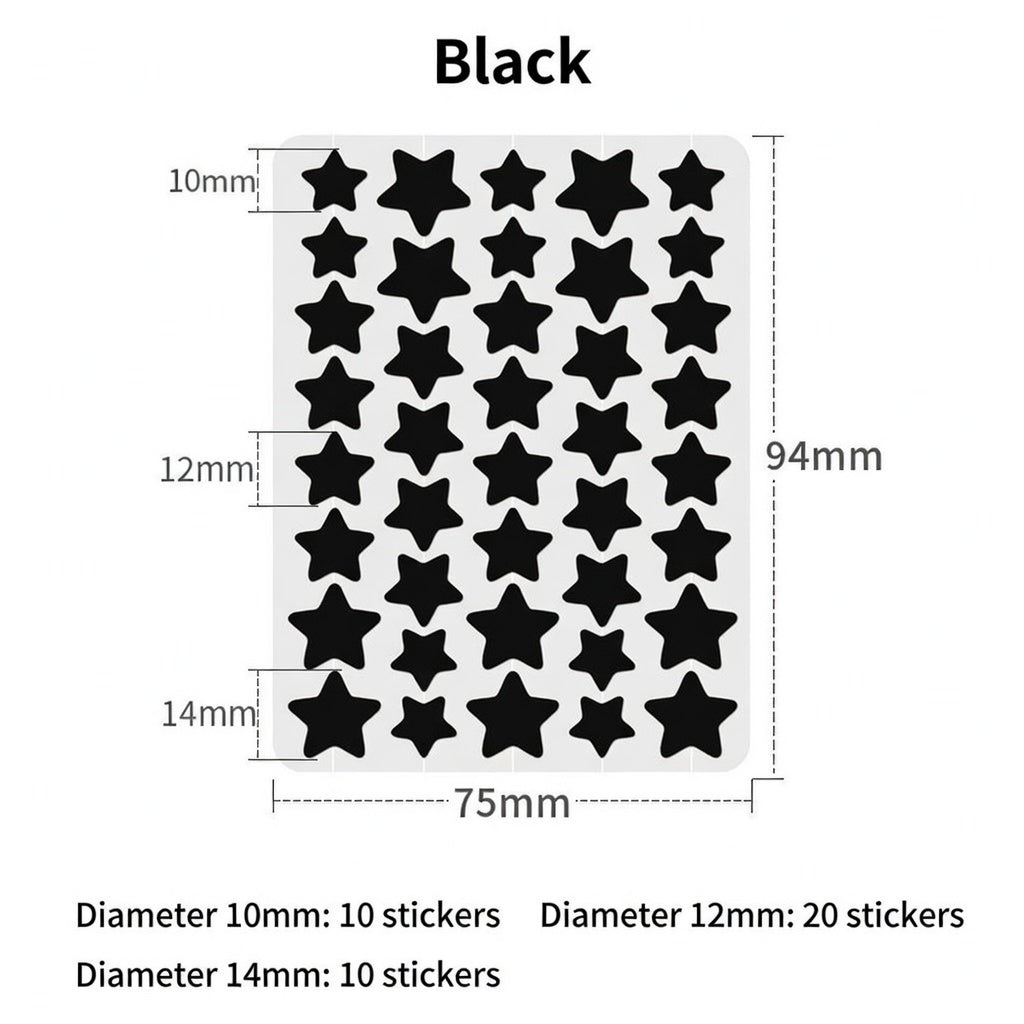 🌟Bostore® Star Pimple Patches: 2-in-1 Microneedle & Hydrocolloid Zit Stickers (6 Colors)