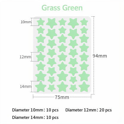 🌟Bostore® Star Pimple Patches: 2-in-1 Microneedle & Hydrocolloid Zit Stickers (6 Colors)