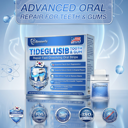 𝐺𝑙𝑖𝑚𝑚𝑒𝑟𝑙𝑦® 𝑇𝑖𝑑𝑒𝑔𝑙𝑢𝑠𝑖𝑏 𝑇𝑜𝑜𝑡ℎ & 𝐺𝑢𝑚 𝑅𝑒𝑝𝑎𝑖𝑟 𝐹𝑎𝑠𝑡-𝐷𝑖𝑠𝑠𝑜𝑙𝑣𝑖𝑛𝑔 𝑂𝑟𝑎𝑙 𝑆𝑡𝑟𝑖𝑝𝑠🦷